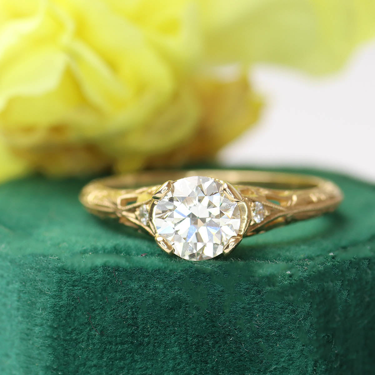 Replica Edwardian Engagement Ring #3257-25 Default Title