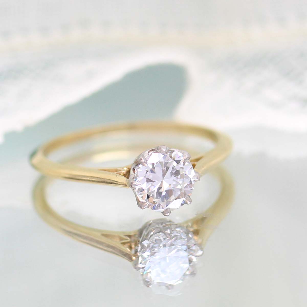 Replica Edwardian Engagement Ring #3411-3 Default Title