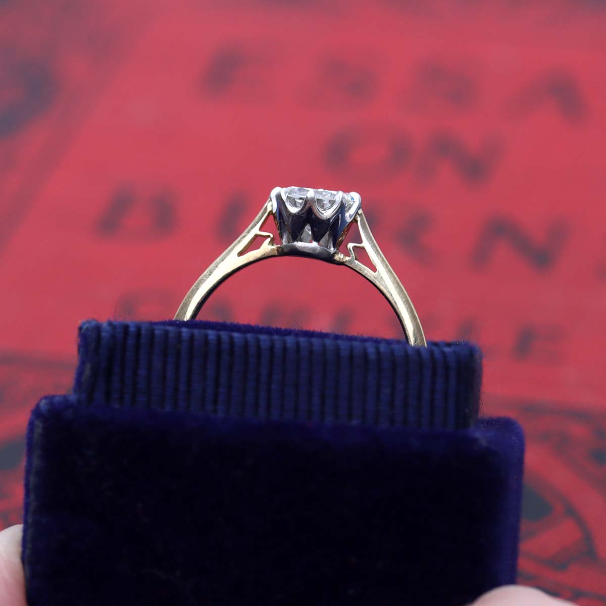 Replica Edwardian Engagement Ring #3411-3 Default Title