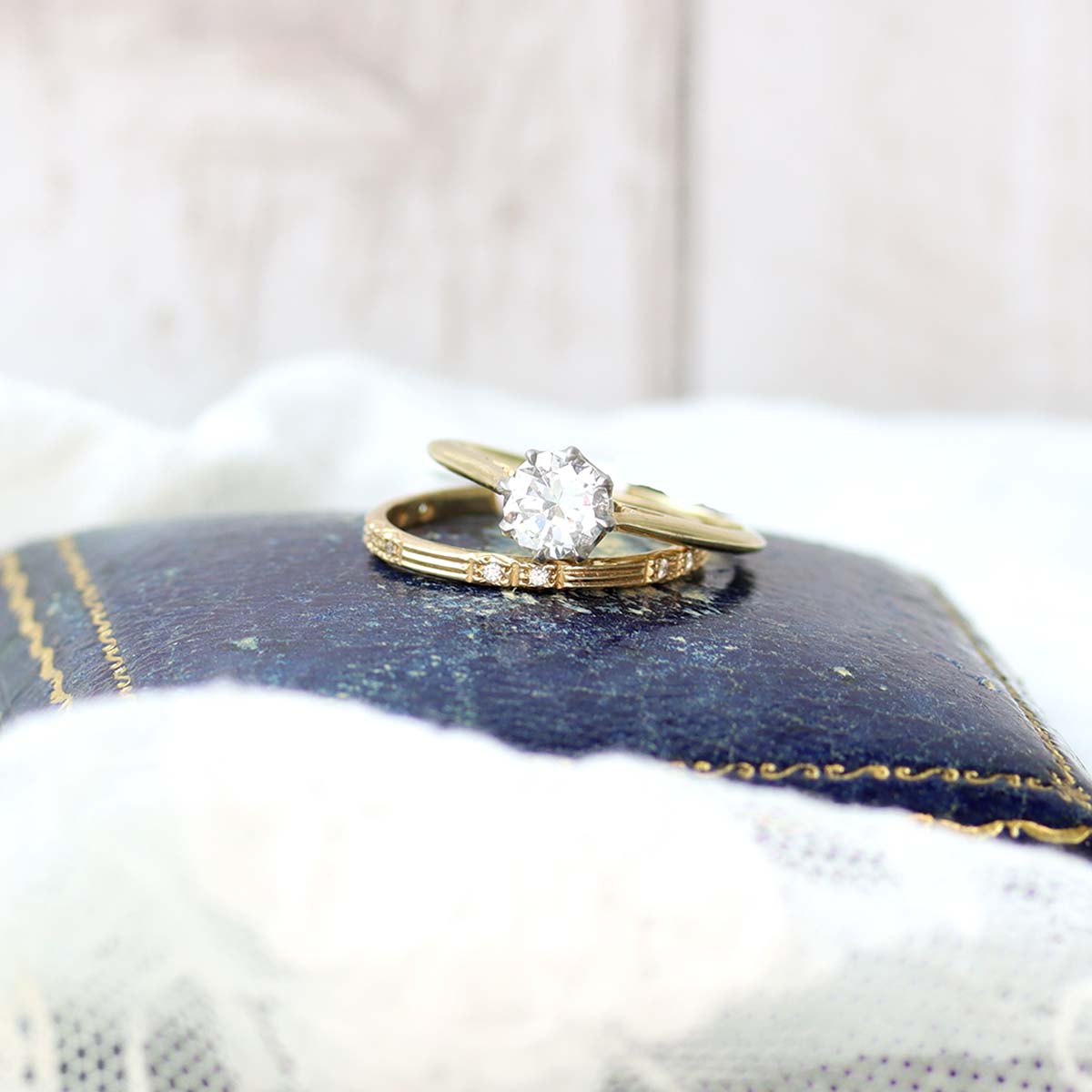 Replica Edwardian Engagement Ring #3411-3 Default Title