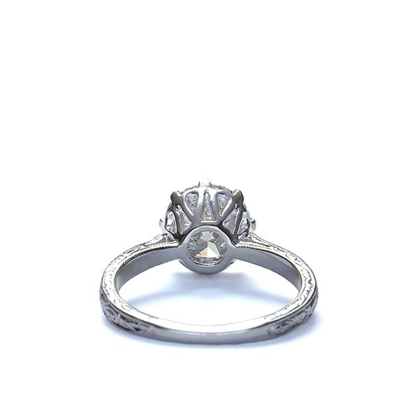 Replica Edwardian Engagement Ring Setting #3310HE-3 - Leigh Jay & Co