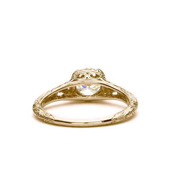 Replica Edwardian Engagement Ring Setting #L3257 - Engagement Rings