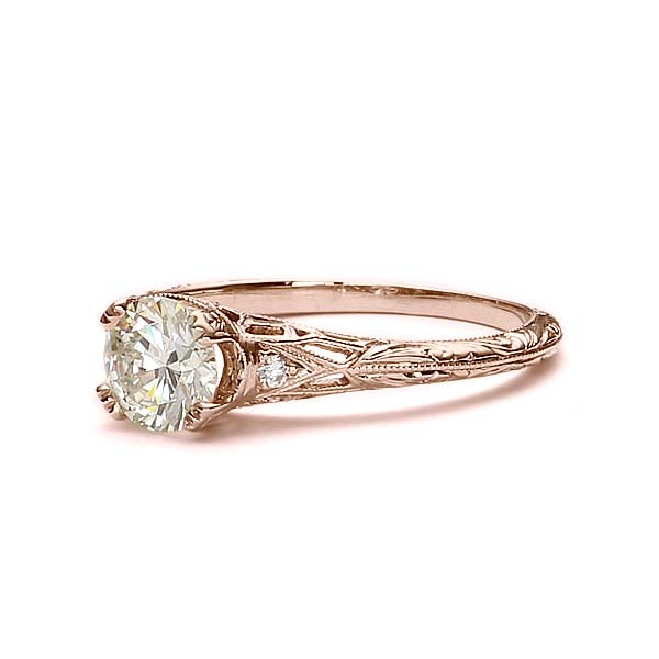 Replica Edwardian Engagement Ring Setting #L3257 - Engagement Rings
