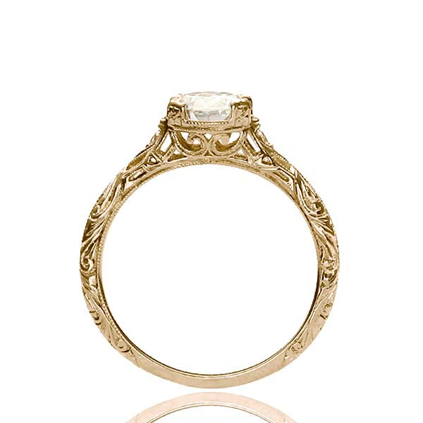 Replica Edwardian Engagement Ring Setting #L3257 - Engagement Rings
