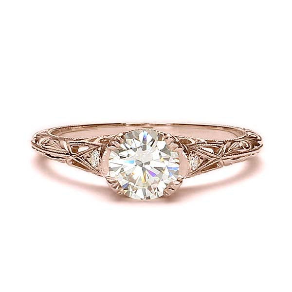 Replica Edwardian Engagement Ring Setting #L3257 - Engagement Rings