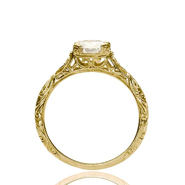 Replica Edwardian Engagement Ring Setting #L3257 - Engagement Rings