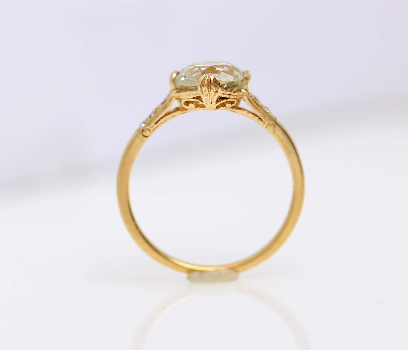 Replica Edwardian Engagement Ring with Vintage Diamond #3144-20 Default Title