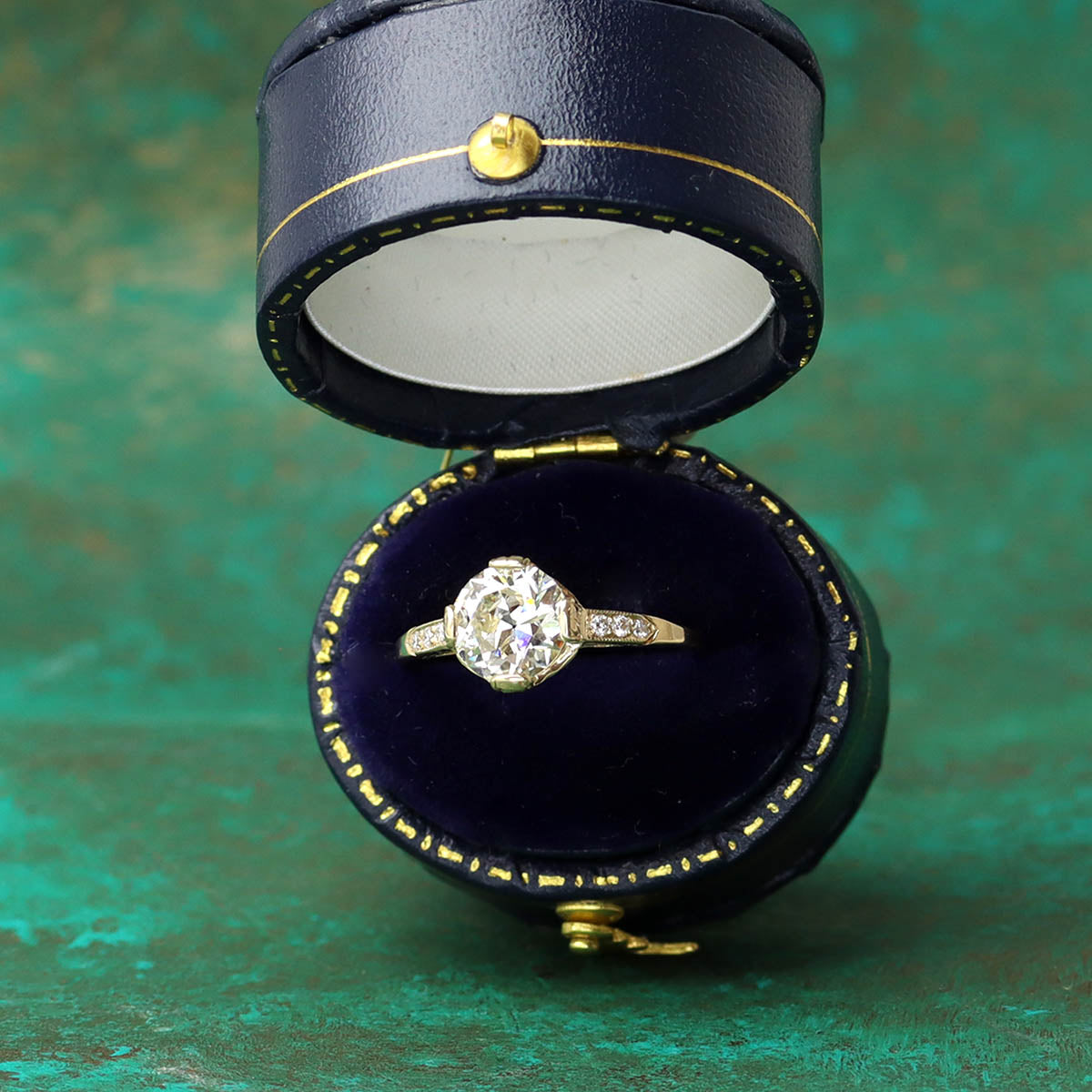 Replica Edwardian Engagement Ring with Vintage Diamond #3144-22 Default Title