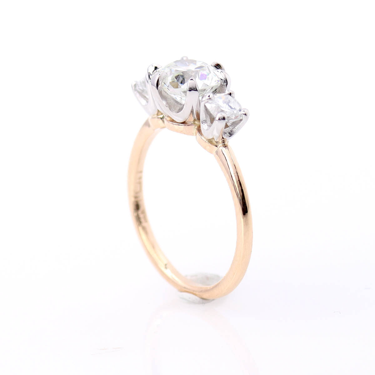 Replica Edwardian Three Stone Ring #3755-1 - Engagement Rings