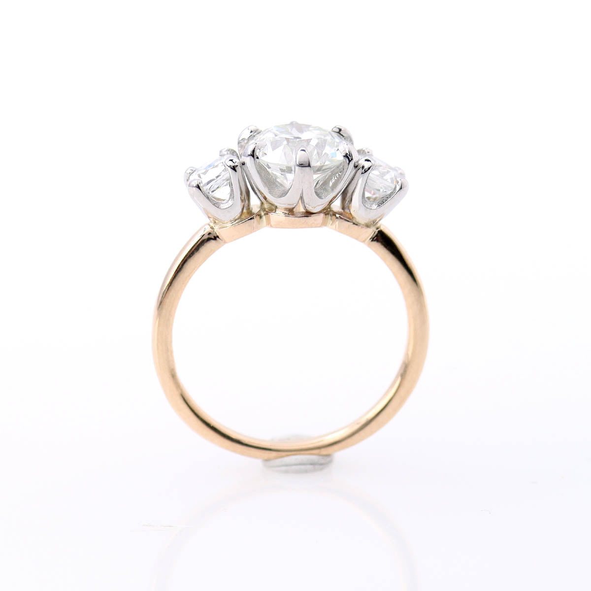 Replica Edwardian Three Stone Ring #3755-1 - Engagement Rings