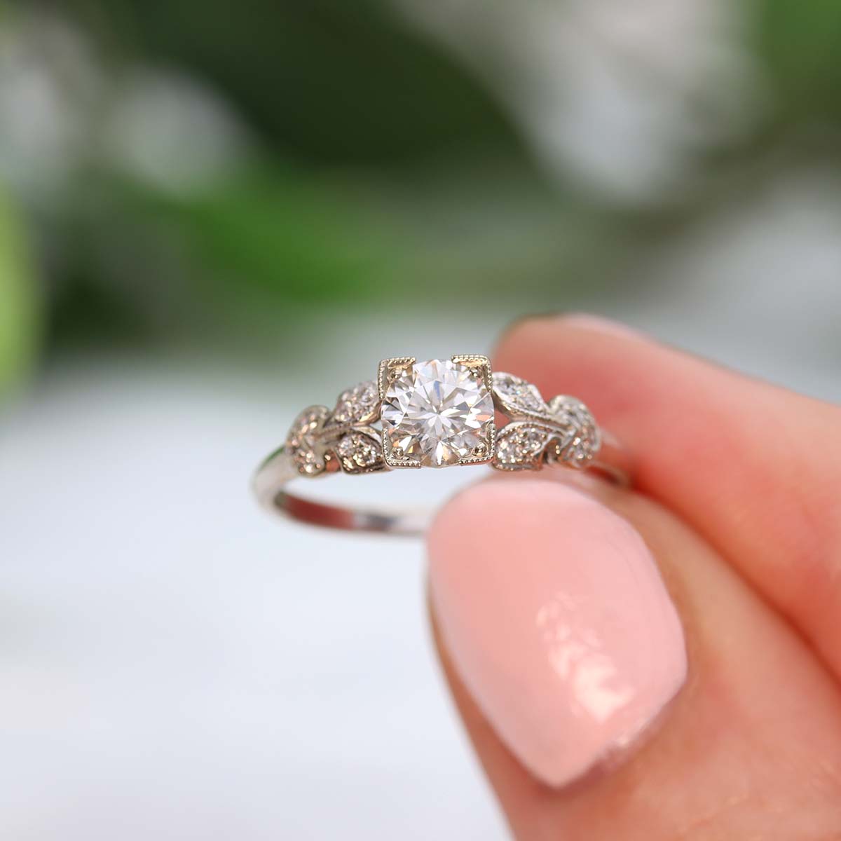 Reproduction of an Art Déco Engagement Ring #3154-3 - Engagement Rings