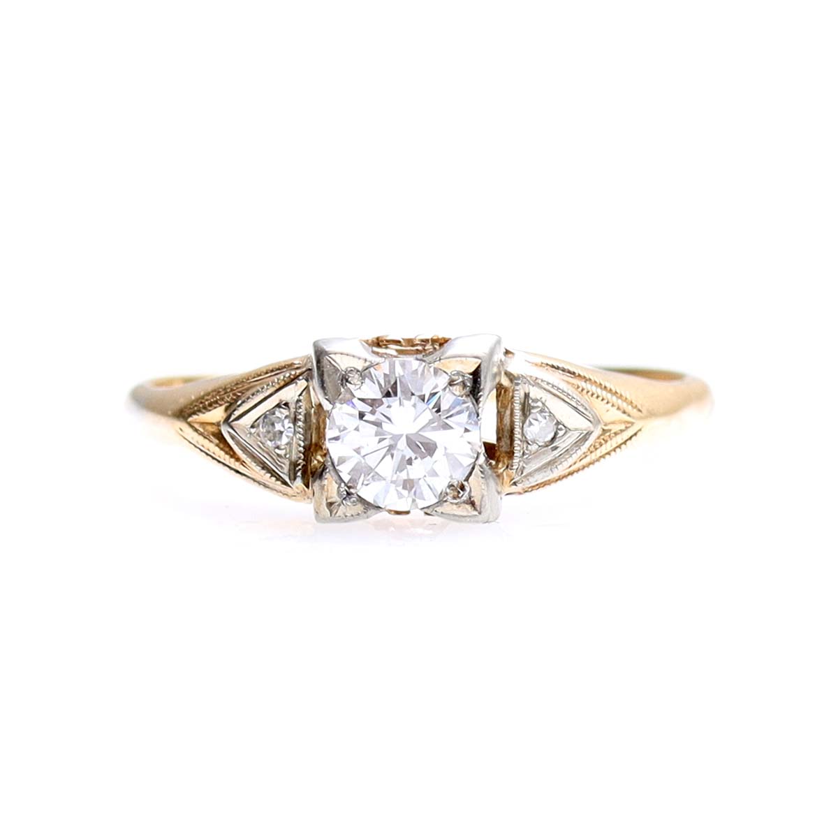 Retro 1940s Engagement Ring #VR240325-3 - Engagement Rings