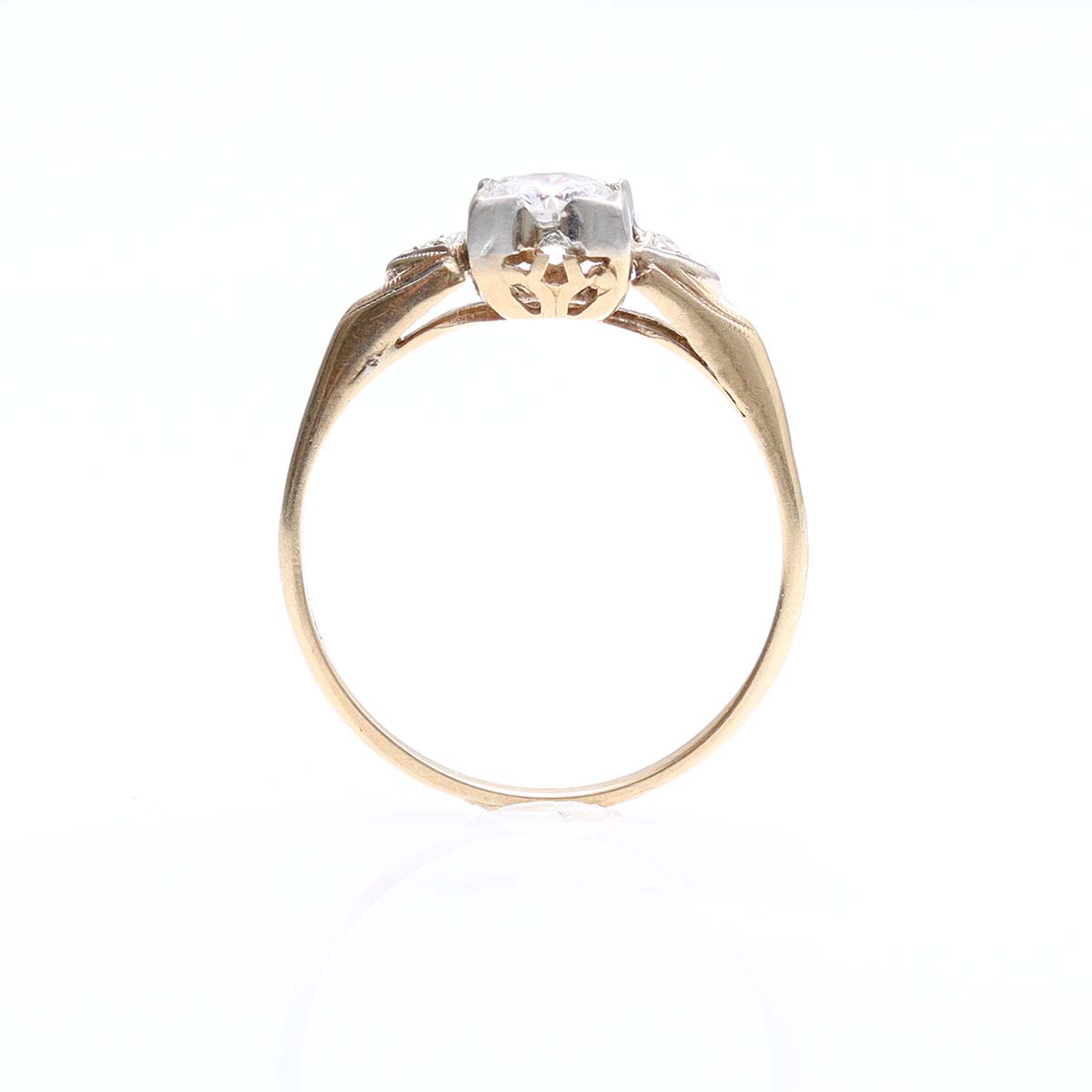 Retro 1940s Engagement Ring #VR240325-3 - Engagement Rings