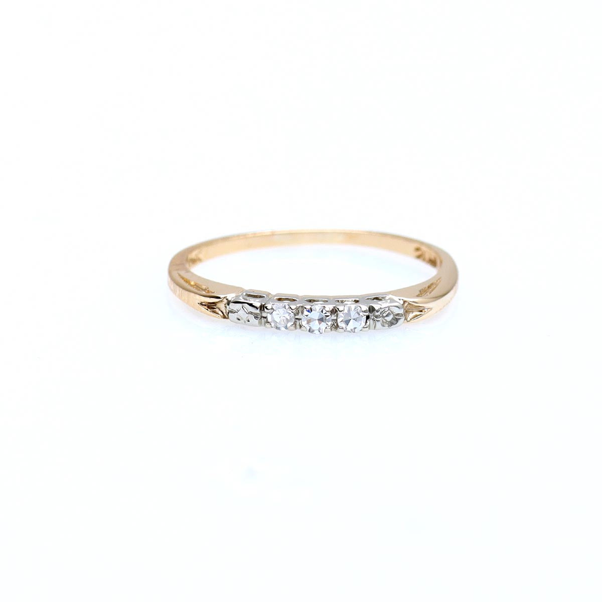 Retro 1940s Wedding Band #VB250109 - Wedding Bands