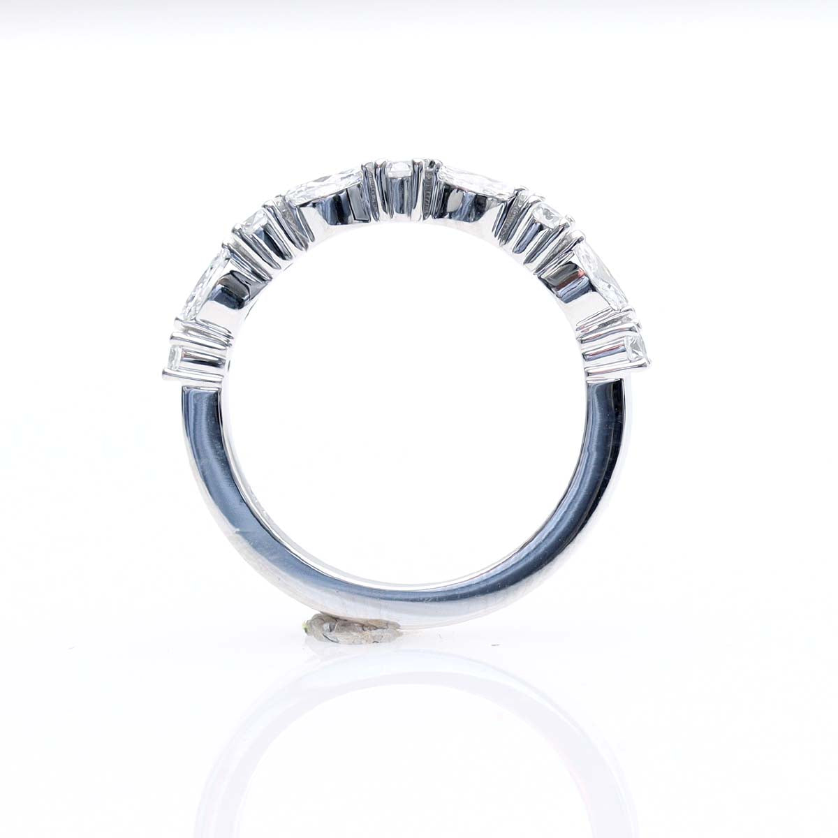 Round and Marquise Diamond Wedding Band #L3648WBPT - Wedding Bands