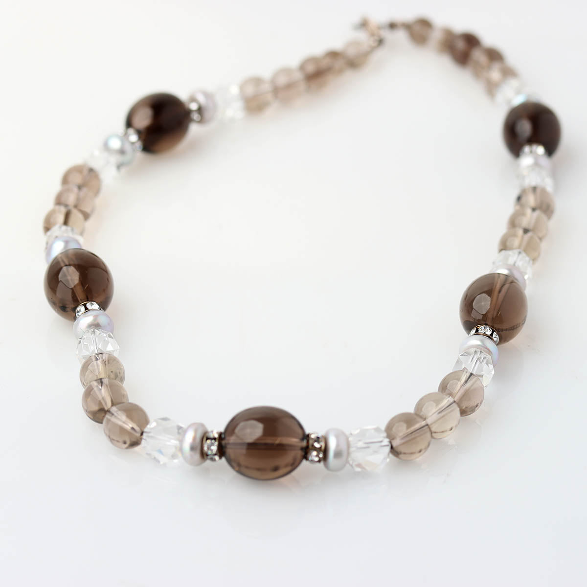 Smokey Quartz & Freshwater Pearl Necklace #LN1987