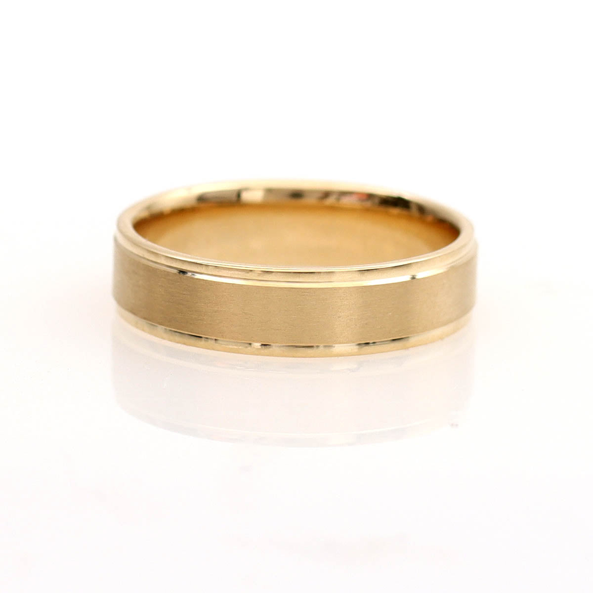 Step-edged Wedding band #MB3679 - Wedding Bands for Him