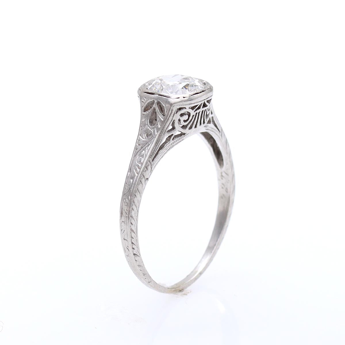 Stunning Art Deco Engagement Ring #VR180322-02 - Engagement Rings