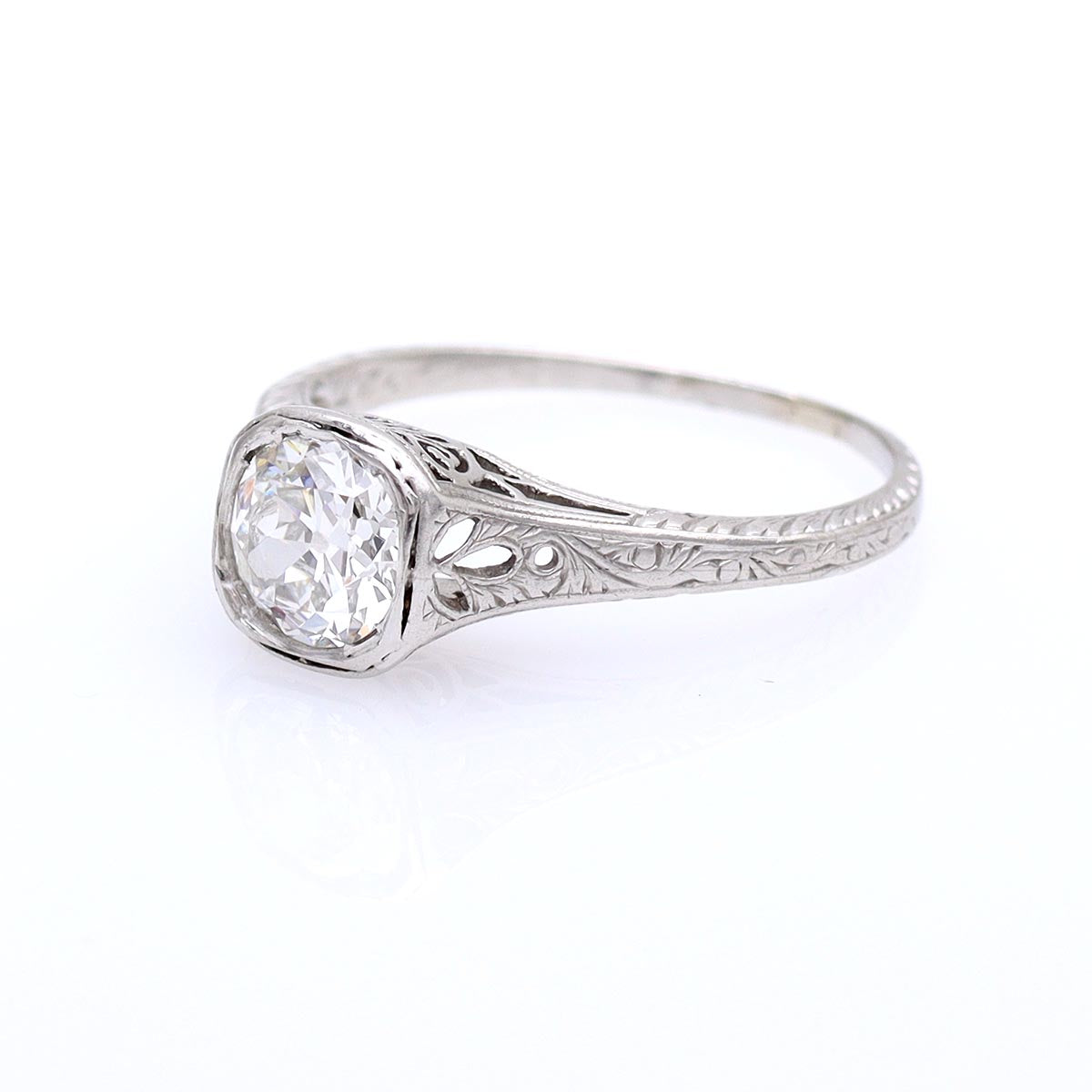 Stunning Art Deco Engagement Ring #VR180322-02 - Engagement Rings