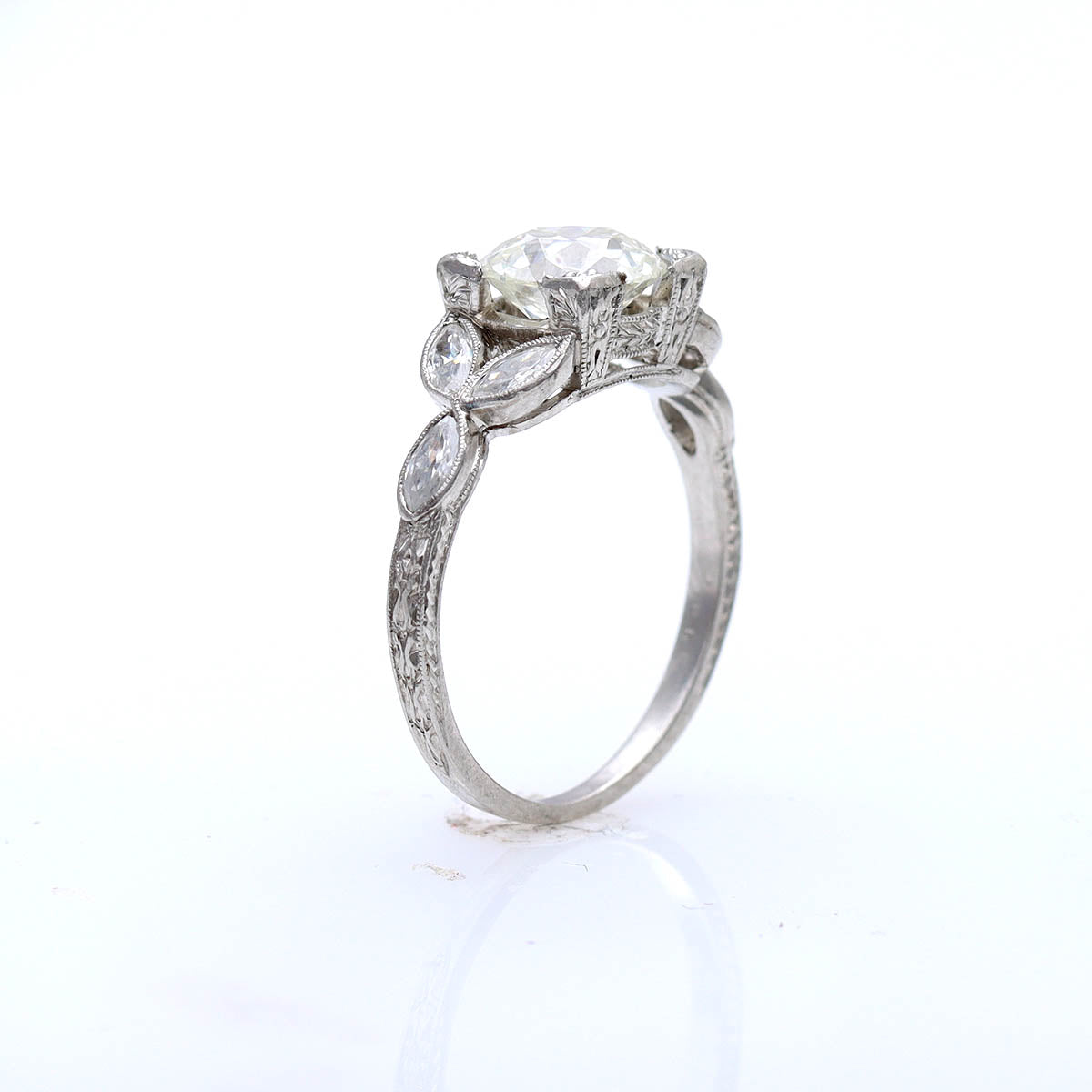 Stunning Art Deco Engagement Ring #VR250110 - Engagement Rings