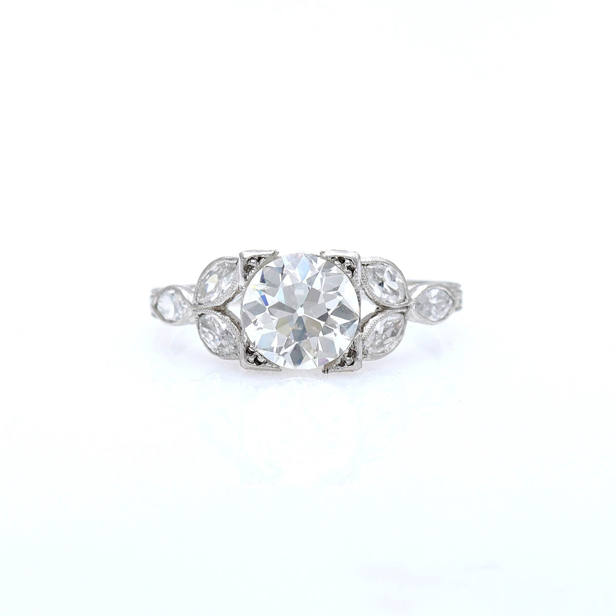 Stunning Art Deco Engagement Ring #VR250110 - Engagement Rings