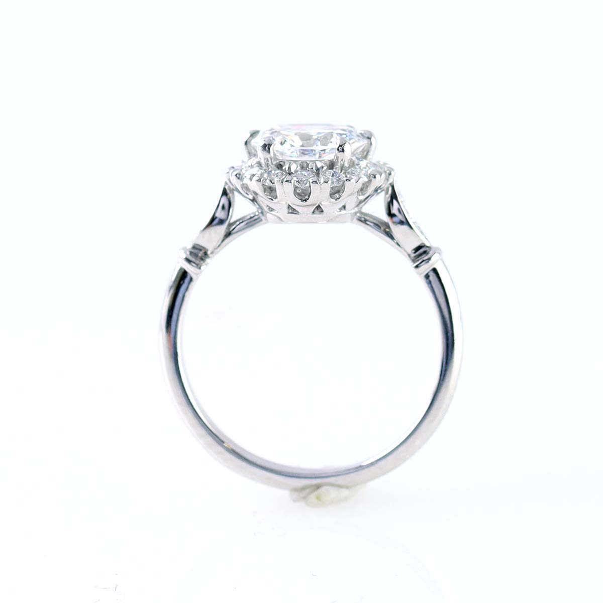 The Adelaide Edwardian-style Halo Ring #3637-2 - Made To Order