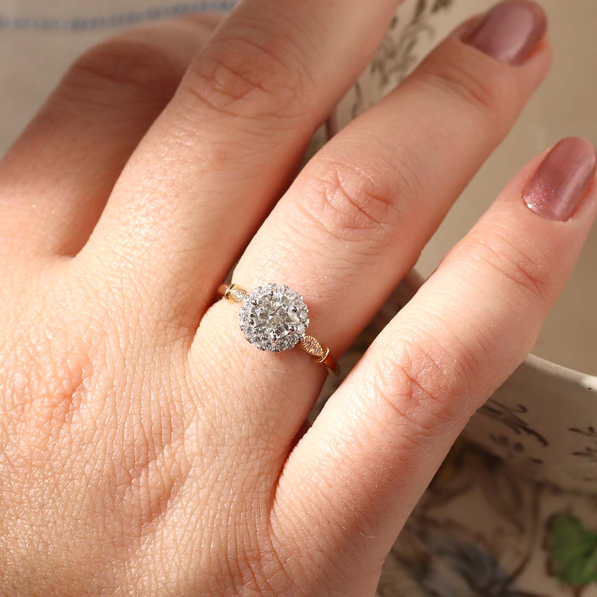 The Adelaide Halo Ring #3637-1 - Engagement Rings