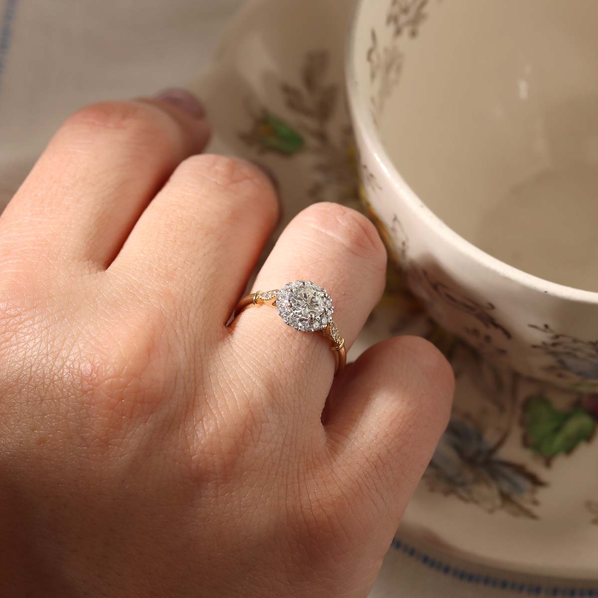 The Adelaide Halo Ring #3637-1 - Engagement Rings