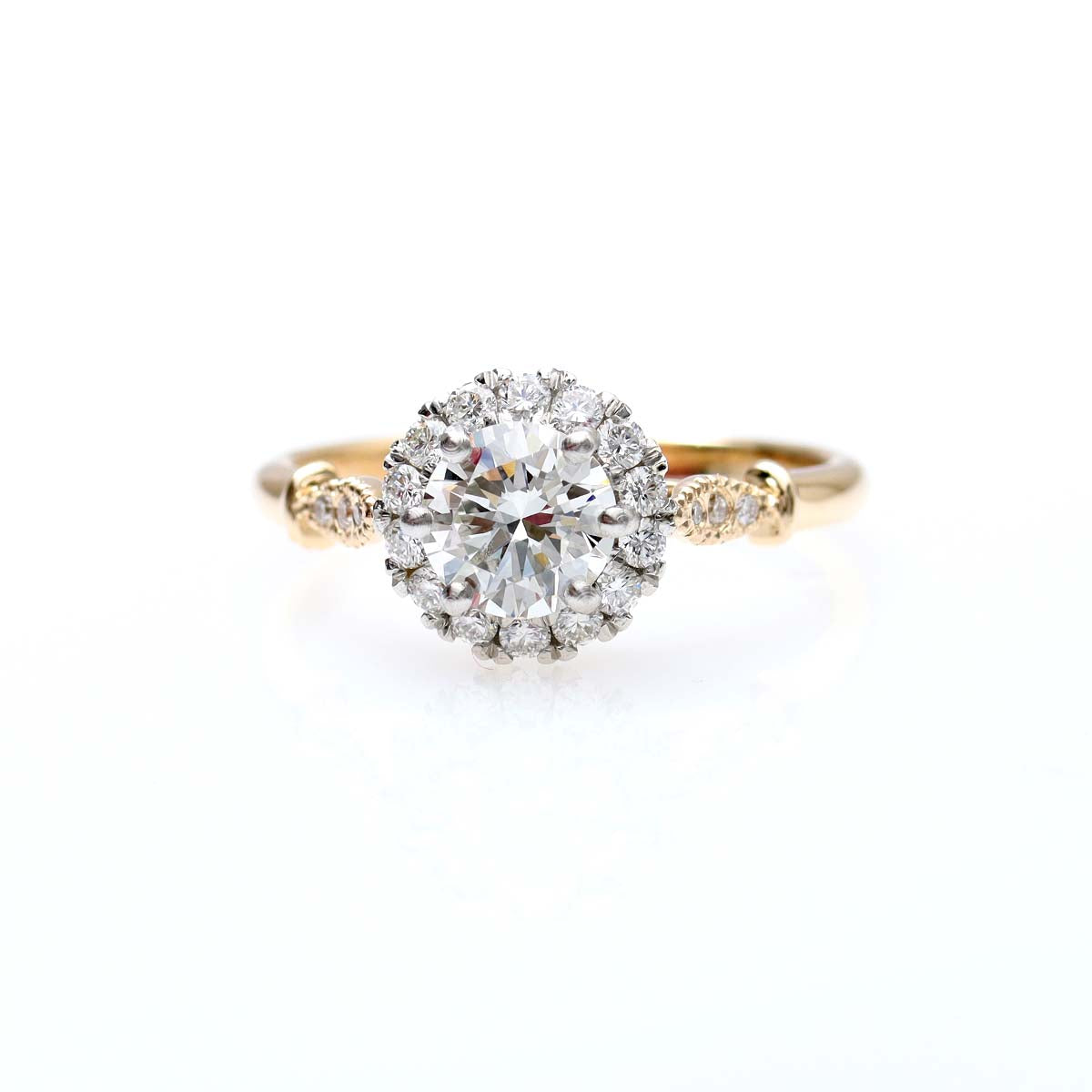 The Adelaide Halo Ring #3637-1 - Engagement Rings