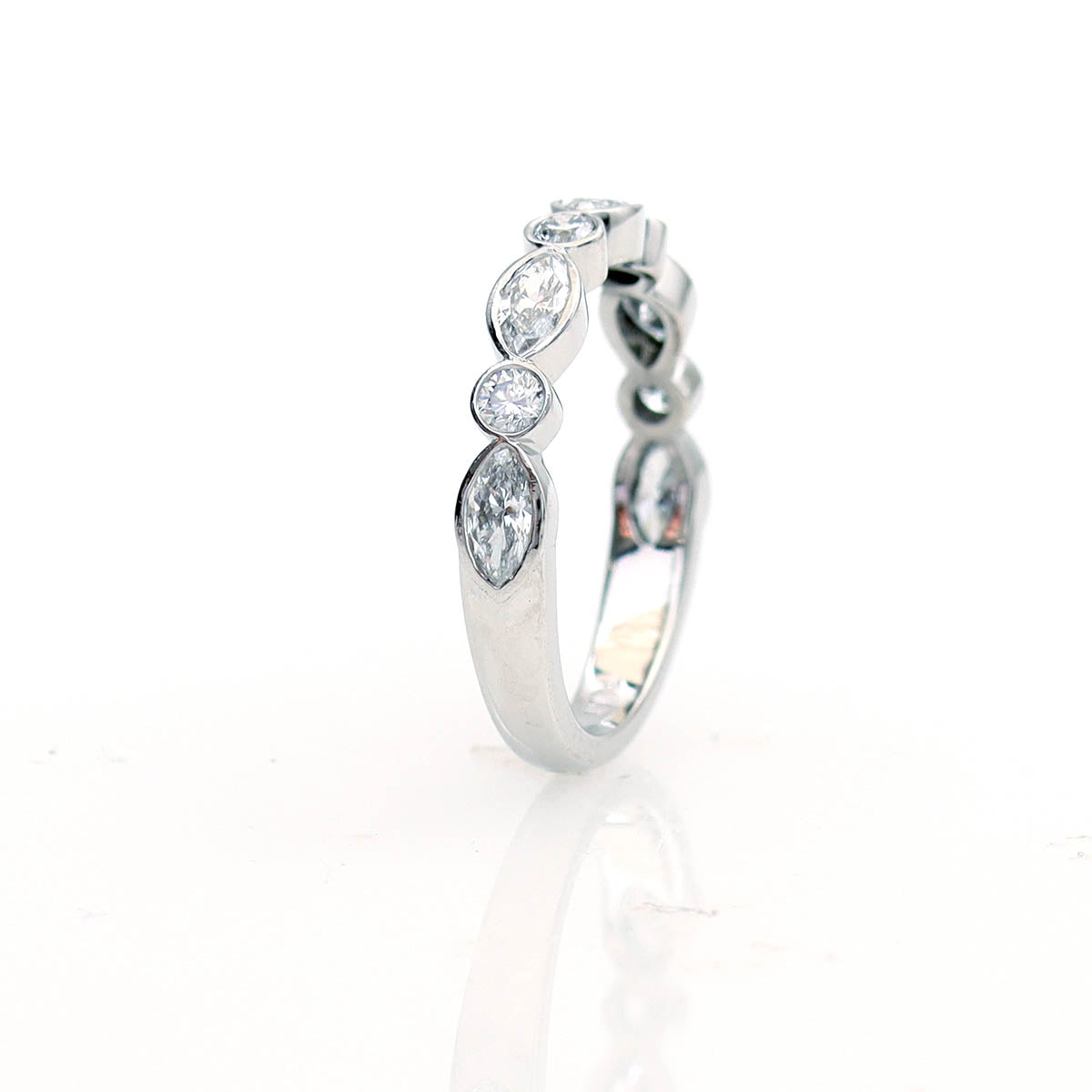 The Carly Art Deco inspired Wedding Band. L3678WBPT - Wedding Bands