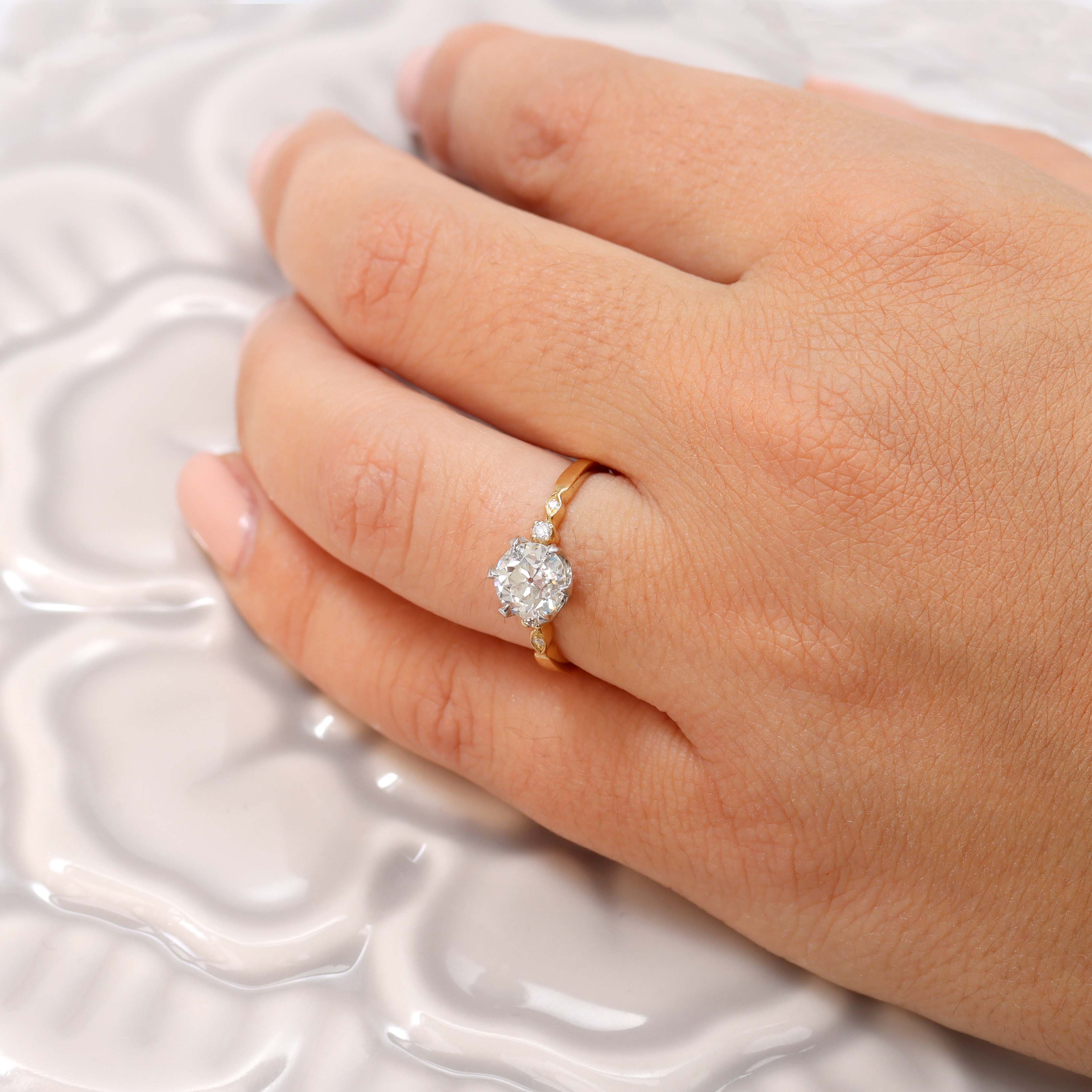 The Cordelia Replica Edwardian Engagement Ring #3510-6 - Engagement Rings
