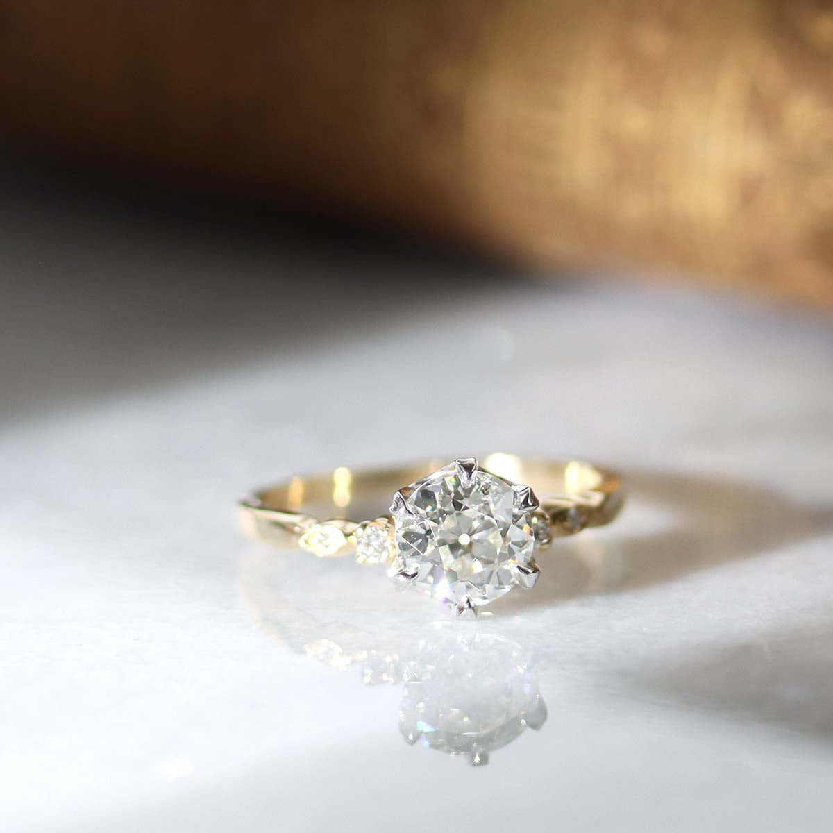 The Cordelia Replica Edwardian Engagement Ring #3510-6 - Engagement Rings