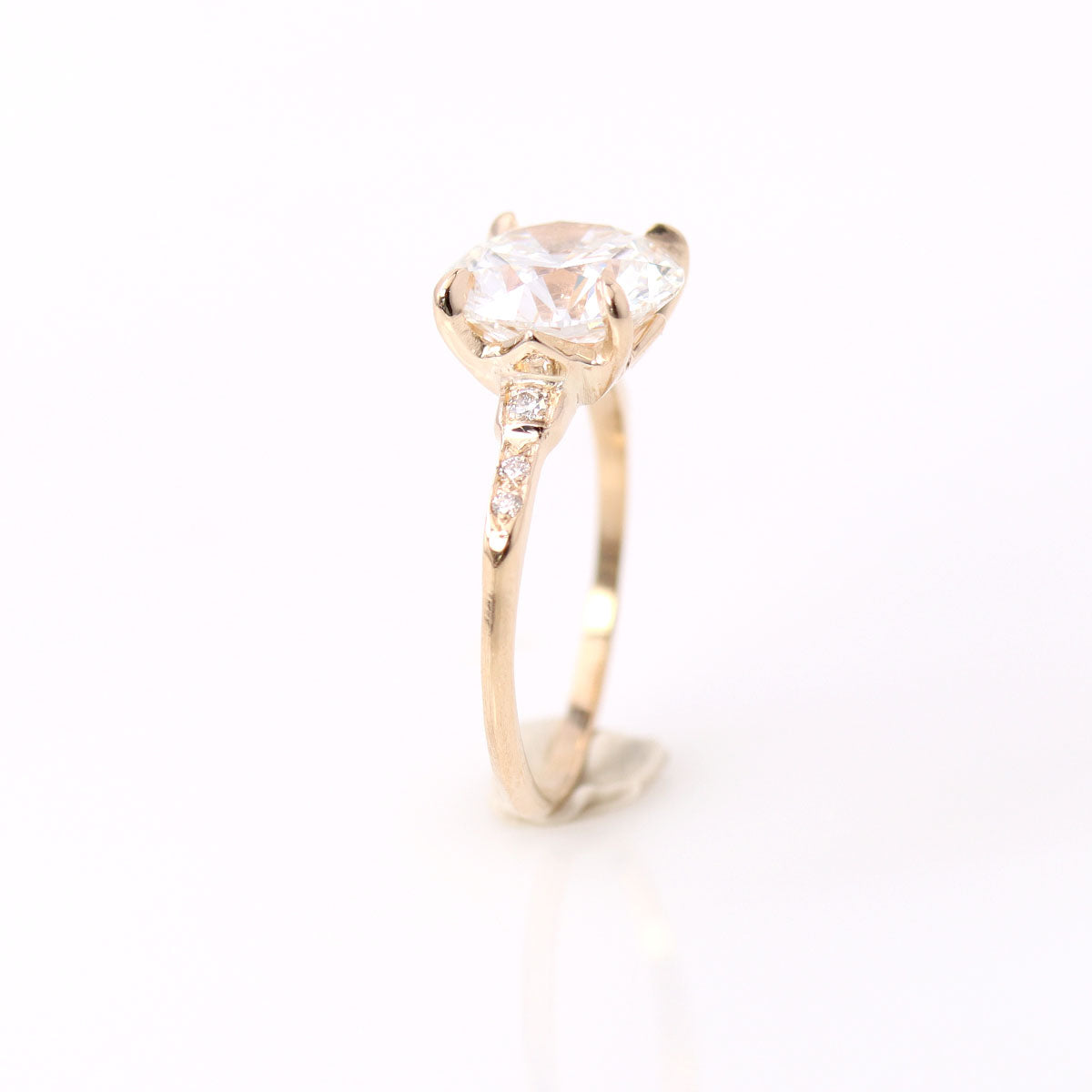 The Esther Replica Art Deco engagement ring #3297RD 8 Engagement Rings