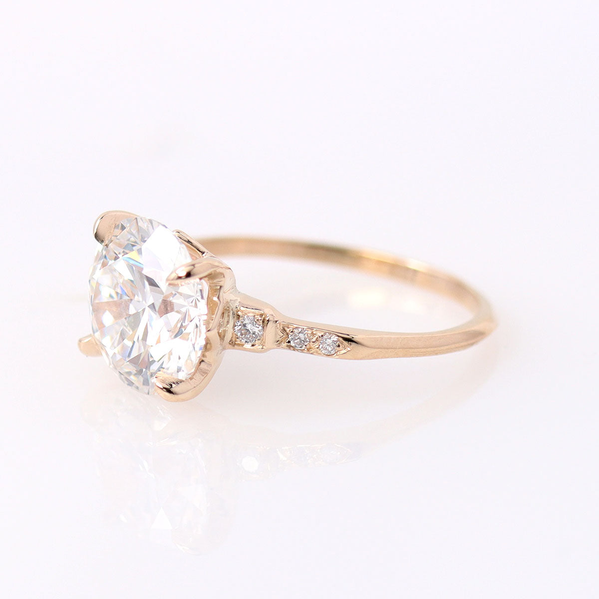 The Esther Replica Art Deco engagement ring #3297RD 8 Engagement Rings