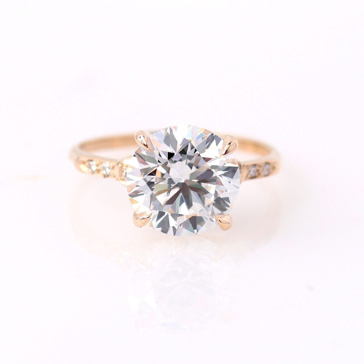 The Esther Replica Art Deco engagement ring #3297RD 8 Engagement Rings