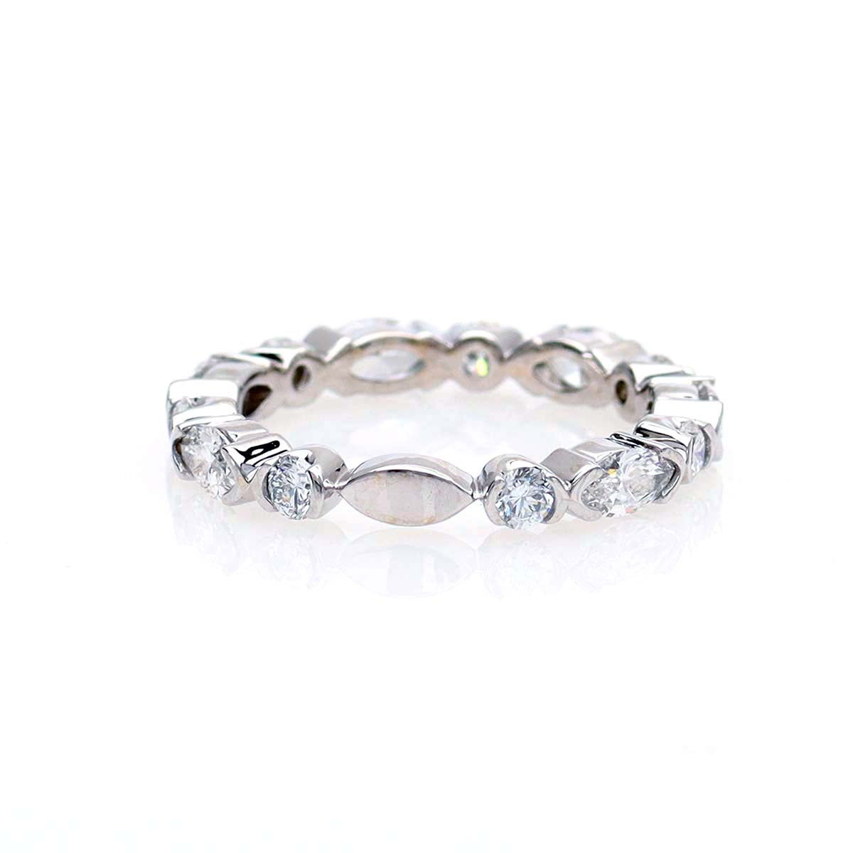 The Isabel Bezel Set Band #L3632 - Wedding Bands