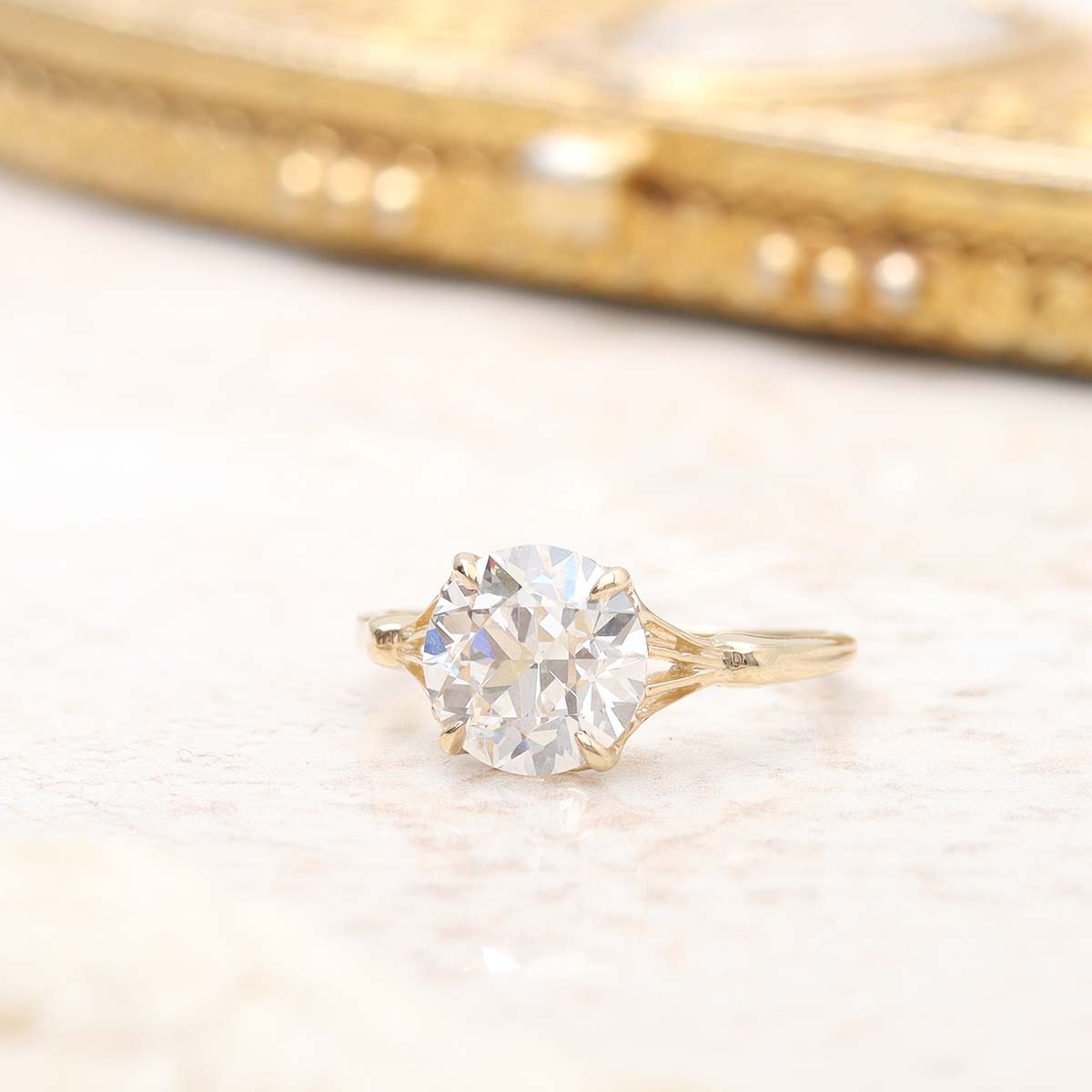 The Jane Diamond Solitaire Engagement Ring #3652-6 - Engagement Rings