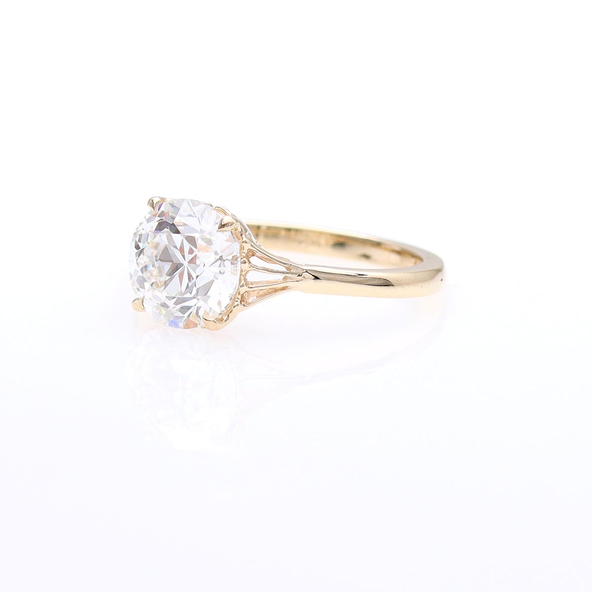 The Jane Diamond Solitaire Engagement Ring #3652-6 - Engagement Rings