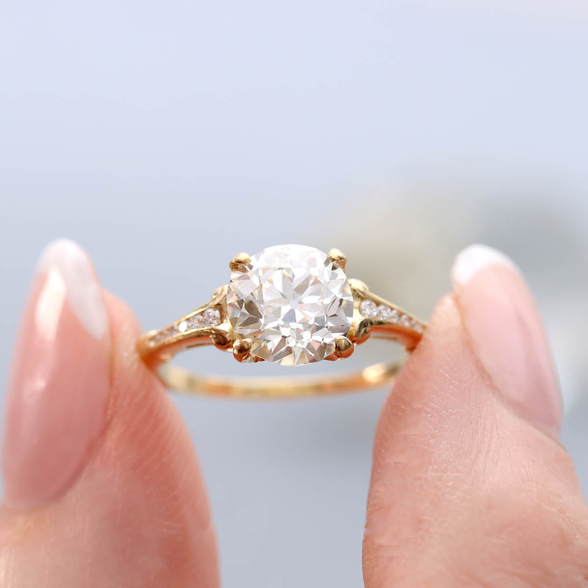 The Julia 1930s Reproduction Engagement Ring #3139Y18-6 - Engagement Rings