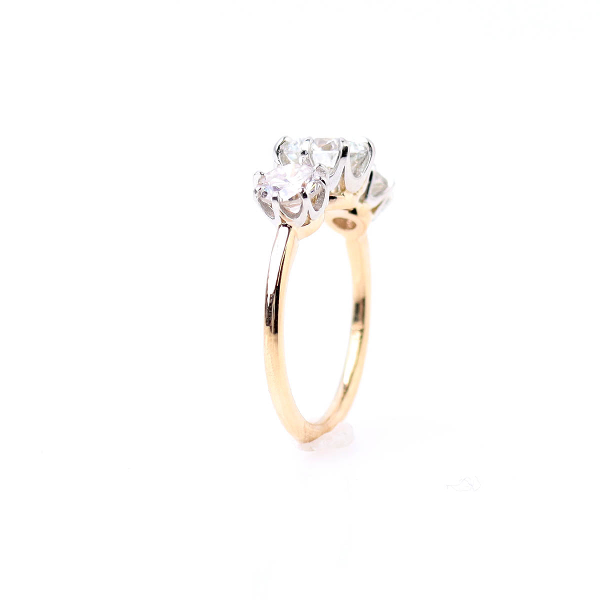 The Maggie Three Stone Ring #3768-1 - Engagement Rings