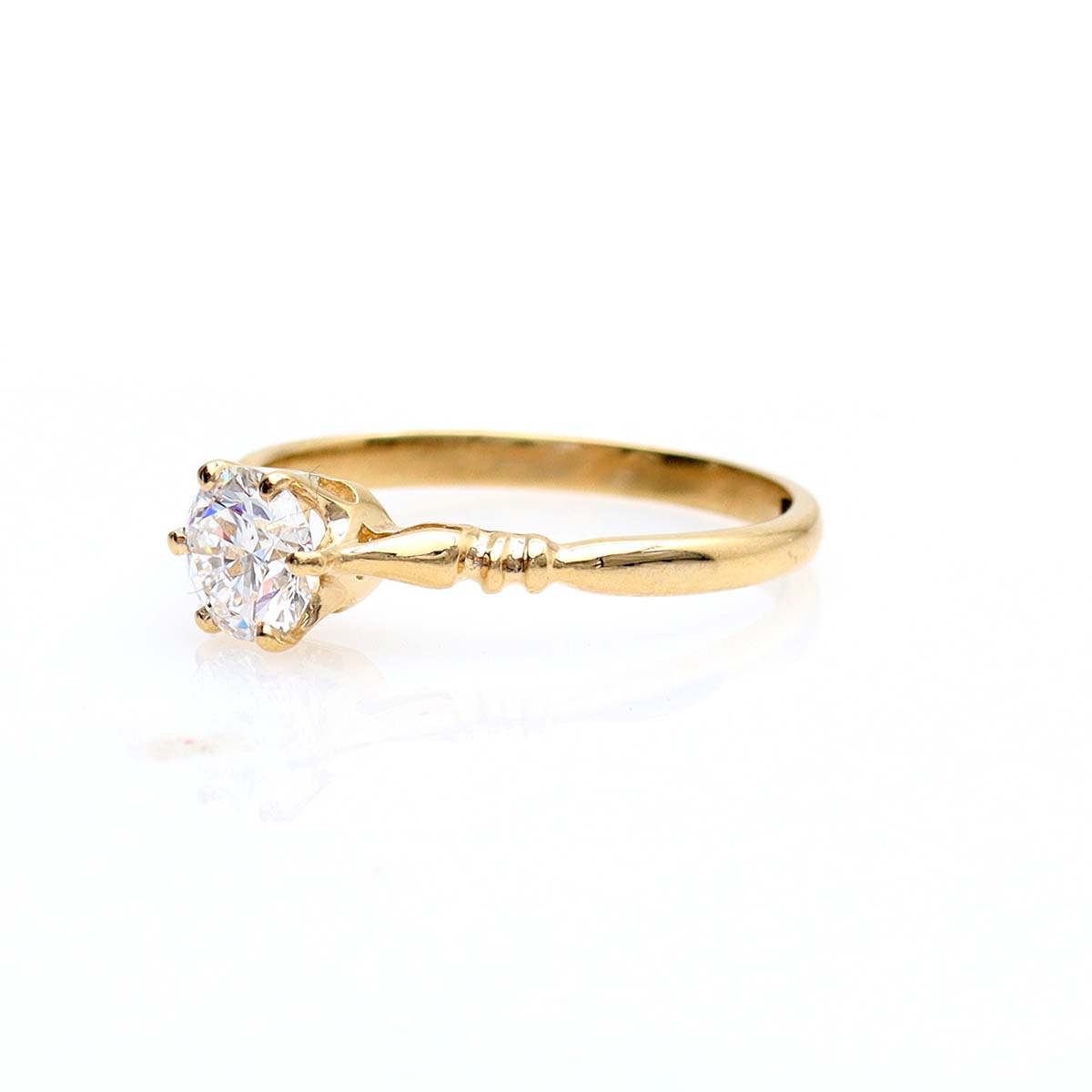 The Newport Edwardian Inspired Engagement Ring #3653-2 - Engagement Rings