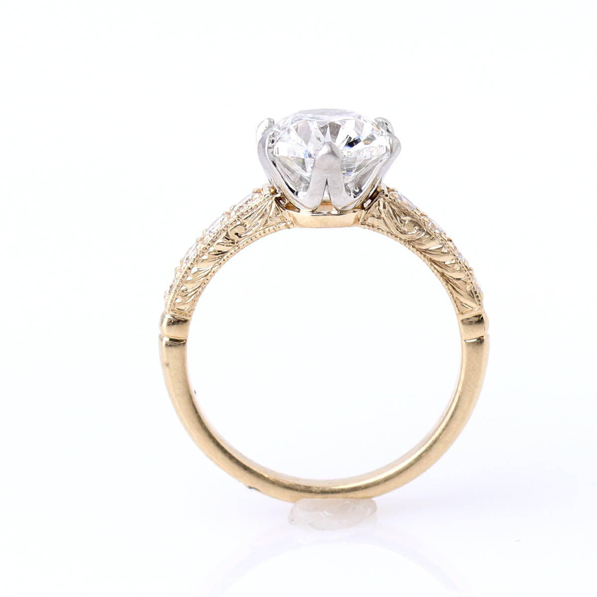 The Phoebe Edwardian-style Engagement Ring #3661HE-3 - Engagement Rings