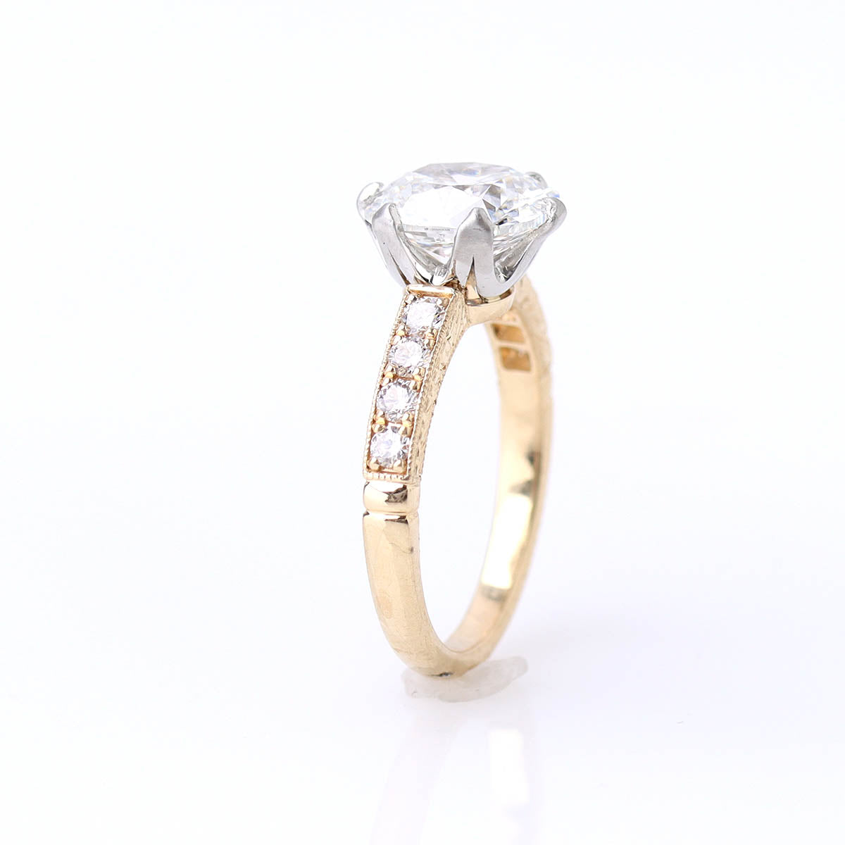 The Phoebe Edwardian-style Engagement Ring #3661HE-3 - Engagement Rings