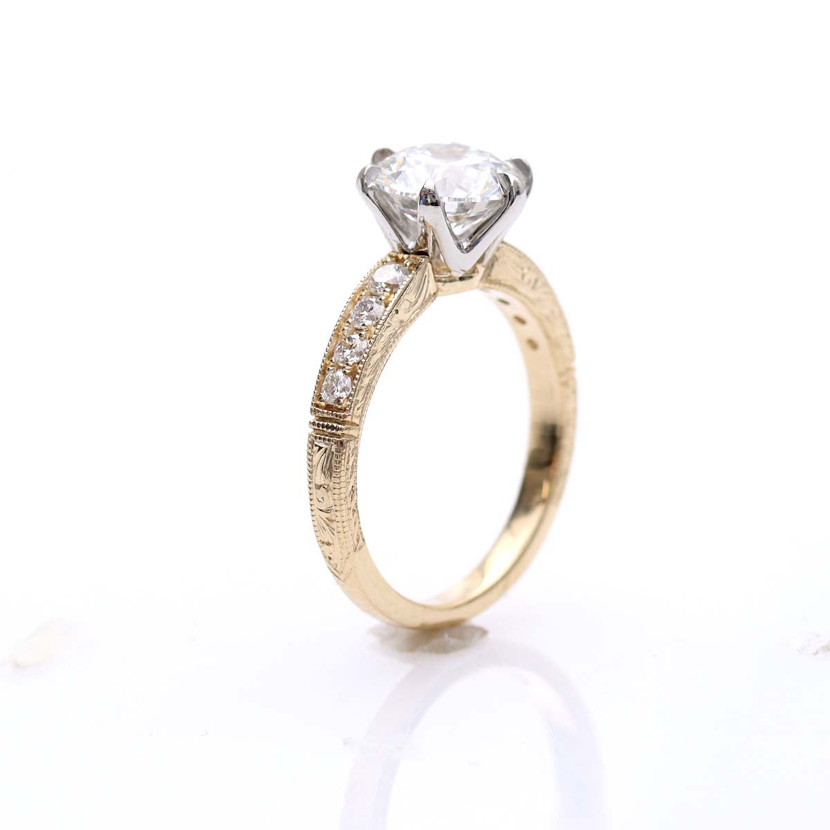 The Phoebe Edwardian-style Engagement Ring #3661HE-2 - Engagement Rings