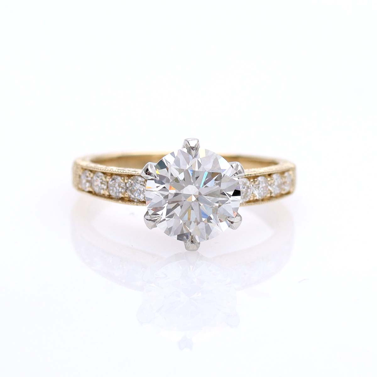 The Phoebe Edwardian-style Engagement Ring #3661HE-2 - Engagement Rings