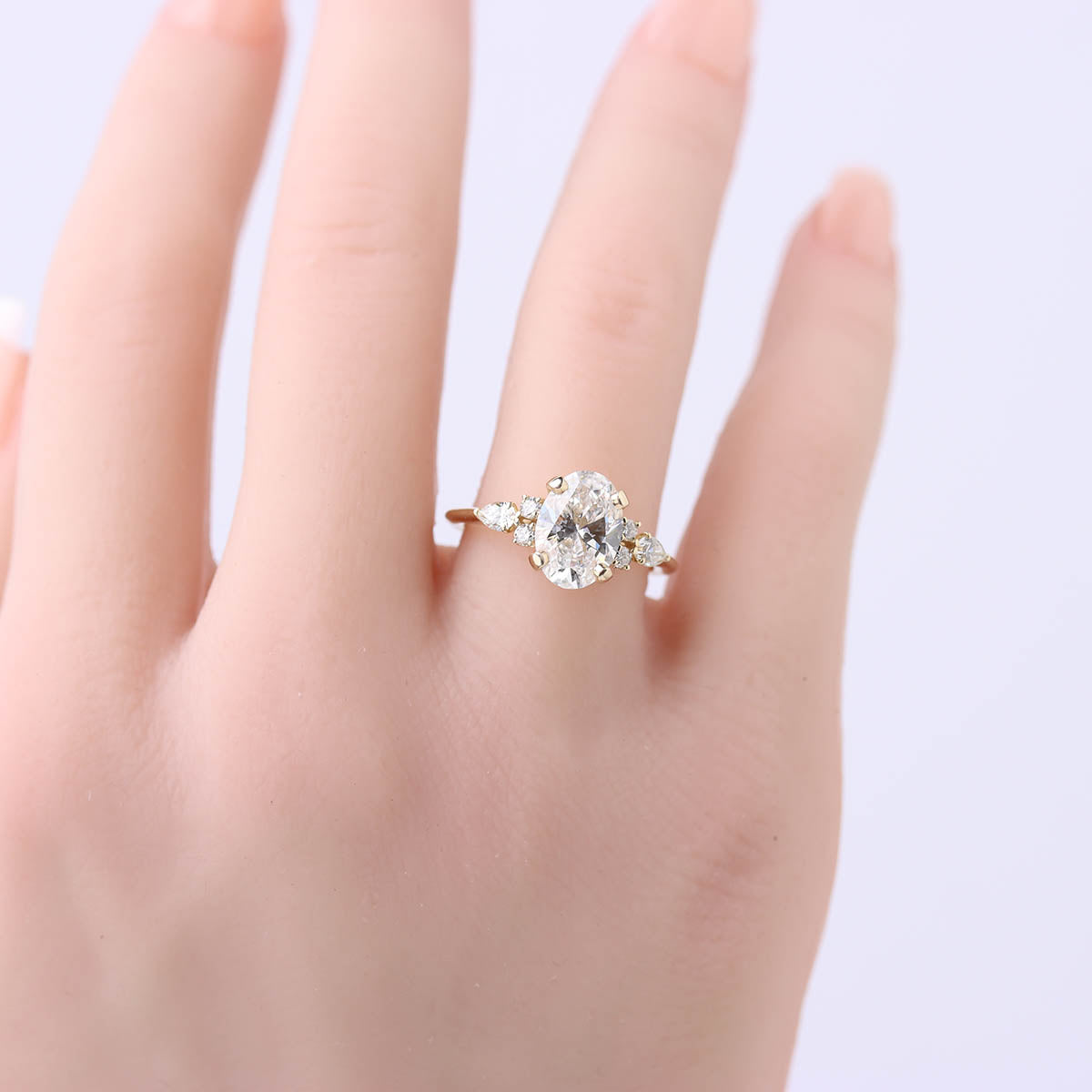 The Stella Jane Engagement Ring #3642OV-4 - Engagement Rings