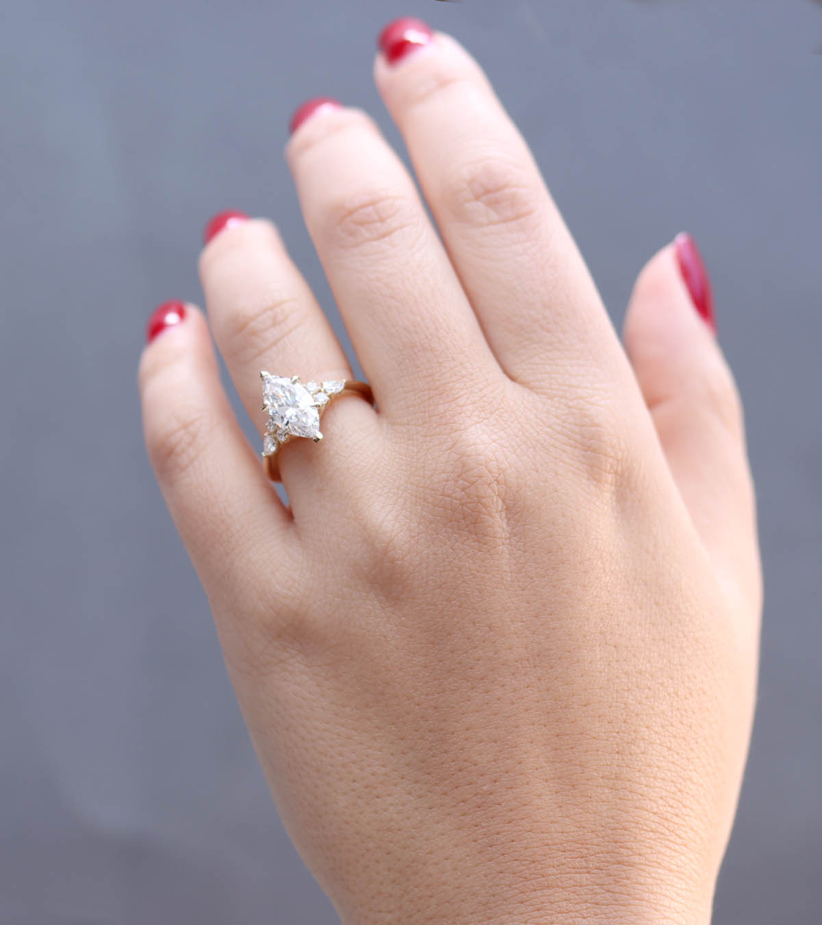 The Stella Jane Marquise Diamond Engagement Ring #3642MQ-4 - Engagement Rings