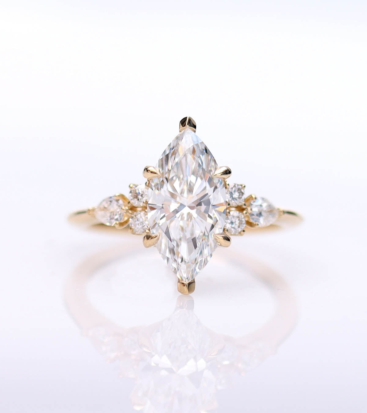 The Stella Jane Marquise Diamond Engagement Ring #3642MQ-4 - Engagement Rings