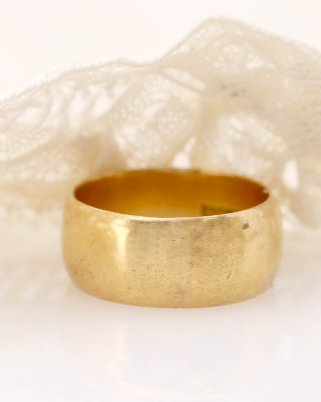 Victorian 18k Yellow Gold Domed Wedding Band #VR0109-05 - Wedding Bands