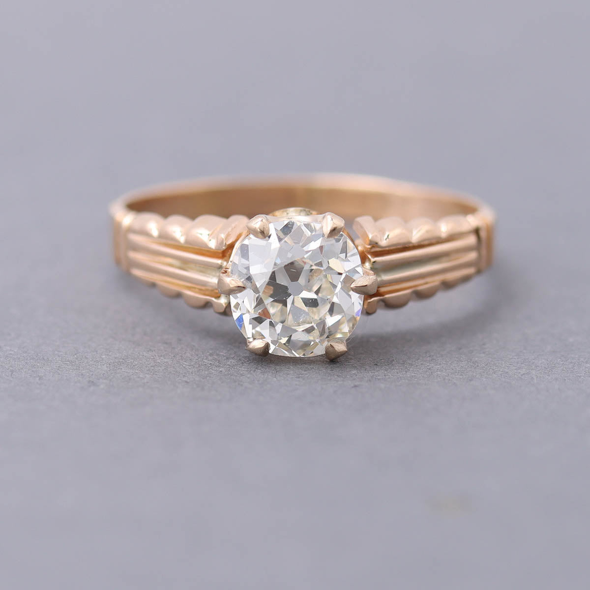Victorian Old Mine Cut Engagement Ring #VR250731 - Engagement Rings